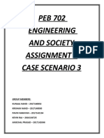 PEB 702 Engineering and Society Assignment 1 Case Scenario 3