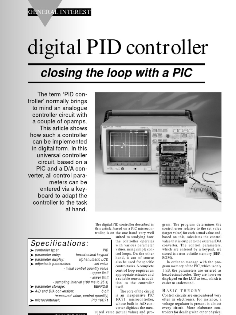 Digital Pid Controller 175 | PDF | Control Theory | Analog To Digital ...