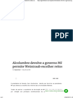 Alcolumbre devolve a governo MP que permite Weintraub escolher reitores