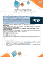 Guía para El Desarrollo Del Componente Práctico y Rúbrica de Evaluación - Unidad 2 - Fase 3 - Planificación de Prefactibilidad