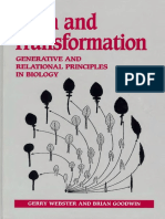 Gerry Webster, Brian Goodwin - Form and Transformation - Generative and Relational Principles in Biology (1996, Cambridge University Press)