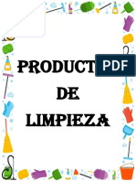 Productos de Limpieza 1 PDF