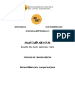 AG. Clase 1. Generalidades Del Cuerpo Humano. Guía de Estudio.