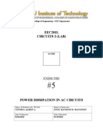 EEC201L Circuits 2 (Lab) : Exercise