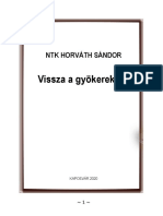 NTK HORVÁTH SÁNDOR Vissza A Gyökerekhez