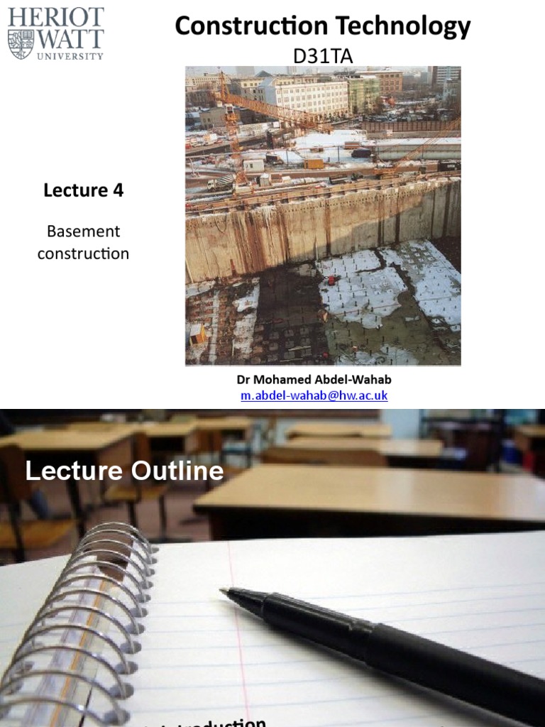 Basement Construction Techniques Overview | PDF | Deep Foundation ...