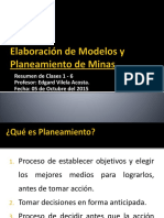 Elab. Modelos y Plan de Minas - Resumen Clase 1 - 6 PDF