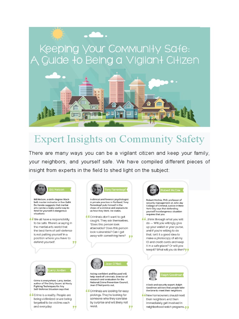 Expert Insights On Community Safety | PDF | Burglary | Crime & Violence