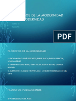 Filósofos MODERNOS Y POSMODERNOS 1 PDF