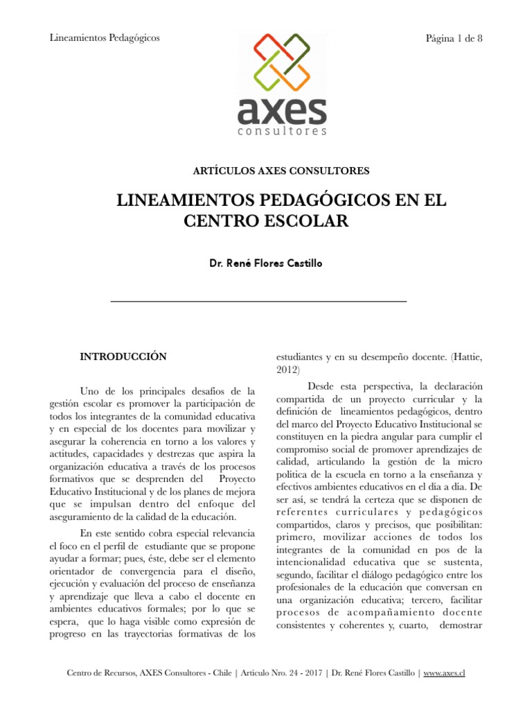 AR24 Lineamientos Pedagogicos | PDF | Aprendizaje | Plan de estudios