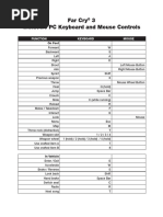 Far Cry 3 Windows PC Keyboard and Mouse Controls
