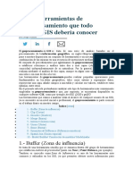 Las 10 Herramientas de Geoprocesamiento Que Todo Técnico GIS Debería Conocer