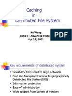 Caching in Distributed File System: Ke Wang CS614 - Advanced System Apr 24, 2001