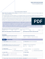 Application Form VAF1B - Family Visitor Form