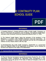 Service Continuity Plan: School Guide