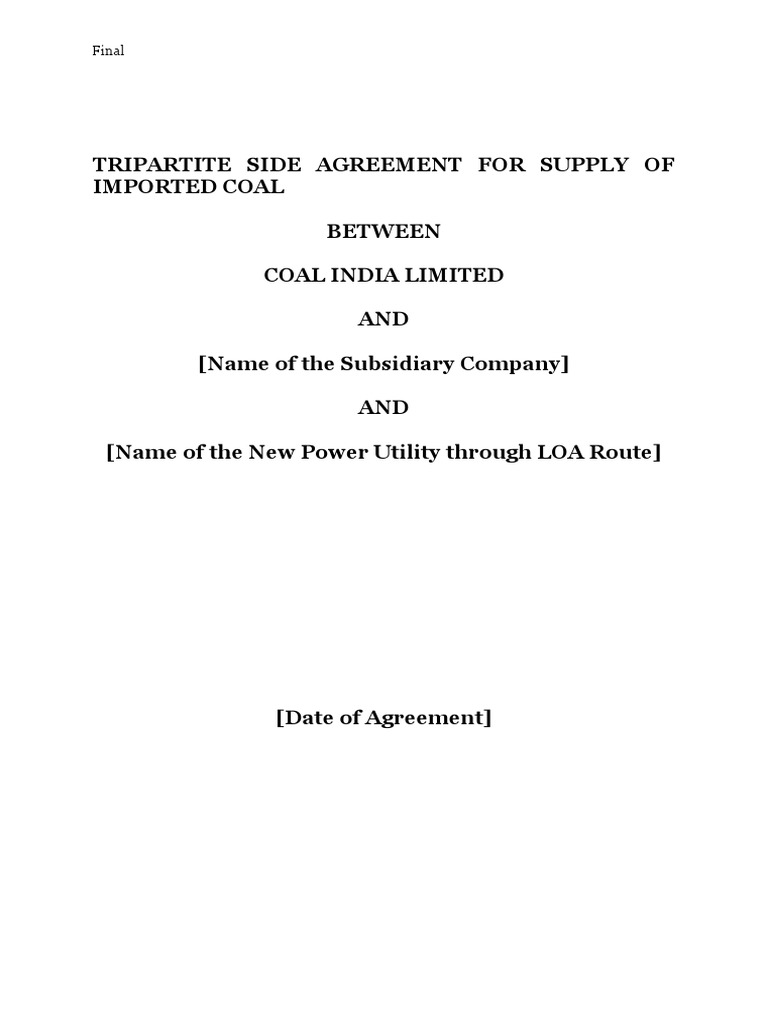 Side - Agreement 26092012 | PDF | Indemnity | Common Law