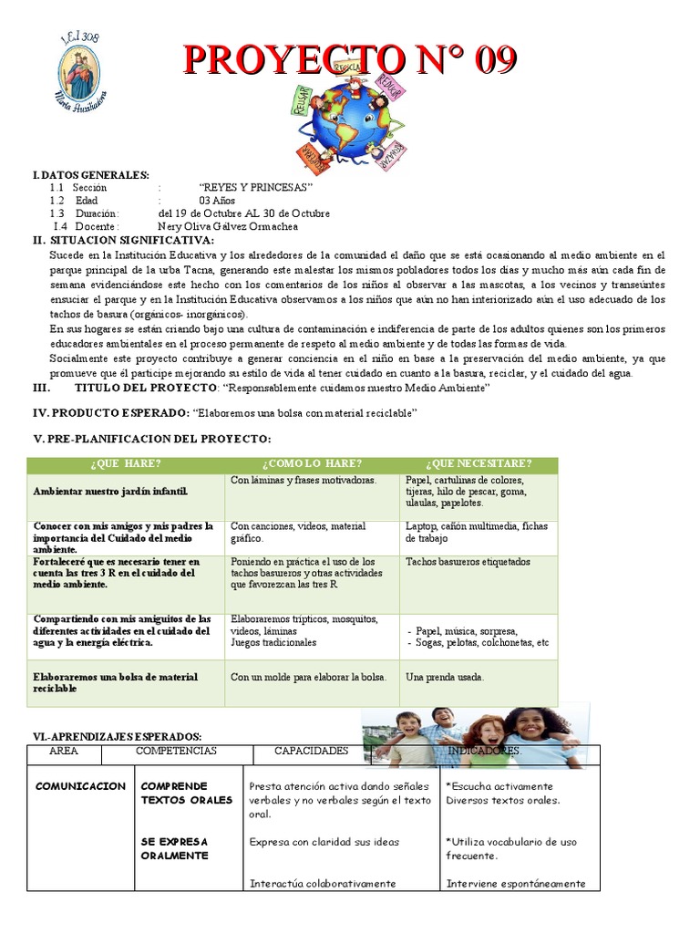 Proyecto #9 Medio Ambiente - Ok | PDF | Residuos | Entorno natural