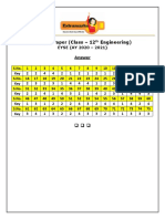 Sample Paper (Class - 12 Engineering)