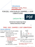 Mechanical Vibrations: Forced, Viscouslsy Damped, 1 Dof Vibrations