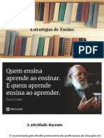 Introdução as Estratégias de Ensino