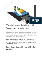 Hacer Pendrive USB Booteable con Windows