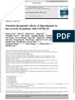 Potential therapeutic effects of dipyridamole in the severely ill patients with COVID-19