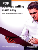 Business Writing Made Easy