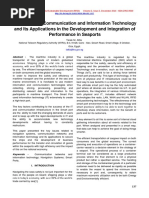 Importance of Communication and Information Technology and Its Applications in The Development and Integration of Performance in Seaports