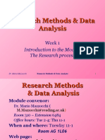 Research Methods & Data Analysis