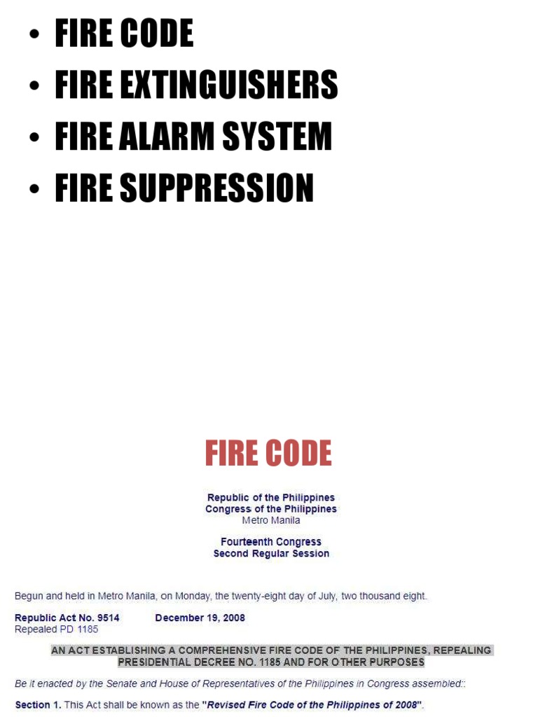 Fire Safety Regulations and Guidelines | PDF | Fire Sprinkler System ...
