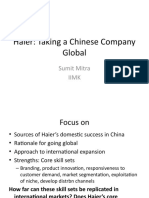 Haier: Taking A Chinese Company Global: Sumit Mitra Iimk