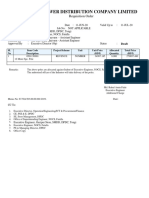 Dhaka Power Distribution Company Limited: Requisition Order