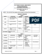 Syllabus Std-VI 2018-19