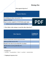 Strategy Decision Matrix: 1. Does The Strategy Meet The Required Objectives?