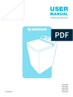 User Manual for Washing Machines