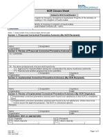 NCR Closure Sheet: Program Title Project Title Client Engineer Contractor