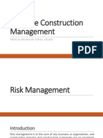 Lec # 09 Construction Management