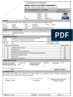 Veer Narmad South Gujarat University: UG / PG Examination Form - (2019-2020) Student Information