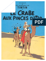 8. Tintin Le crabe aux pinces d'or