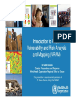 Introduction To Health Vulnerability and Risk Analysis and Mapping (VRAM)