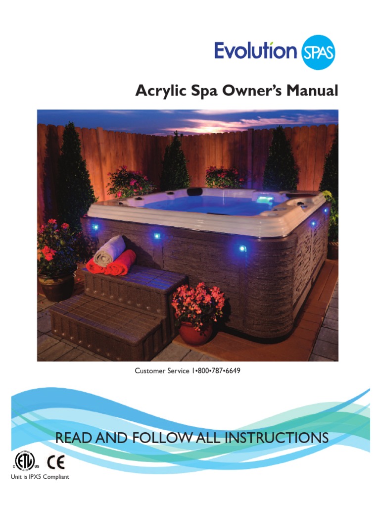 Evolution SPA Manual | PDF | Electrical Wiring | Electrical Equipment