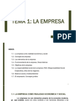 Empresas: concepto, evolución e importancia social y económica