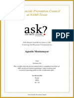 Certificate Ask