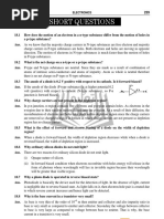 Short Questions: (CHAPTER 18) Electronics