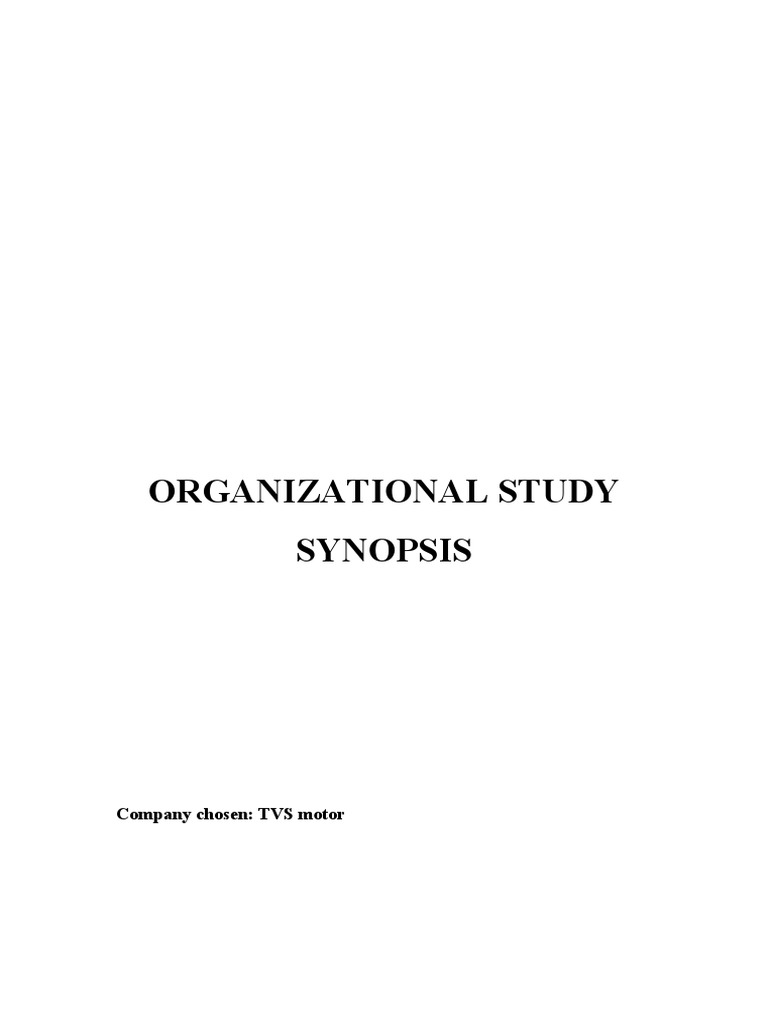 Organizational-Study Tvs Motors | PDF