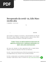 Recuperado da covid-19, Edir Macedo recebe alta