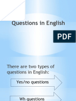 Questions in English