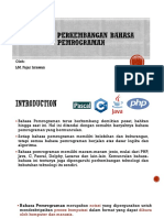 Pertemuan III - Sejarah Perkembangan Pemrograman PDF