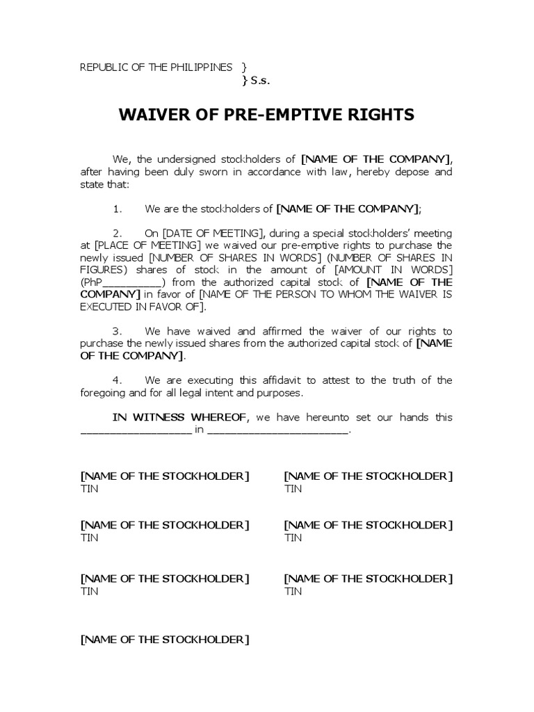 What Is Pre Emptive