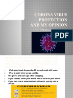 Corona Virus Protection and My Opinion: This Is A Very Helpful Guide